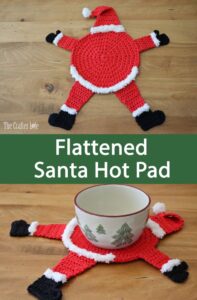 Flattened Santa Hot Pad